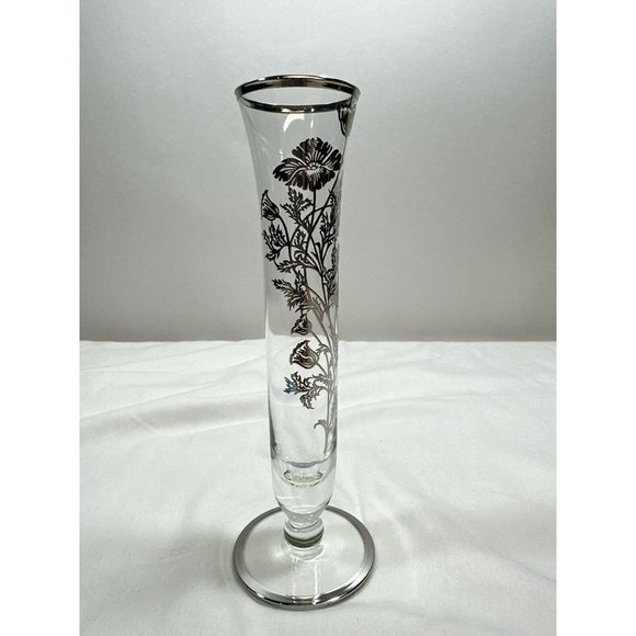 Vintage‎ Flanders Bud Vase W/Poppy Sterling Silver Overlay. - Picture 13 of 14